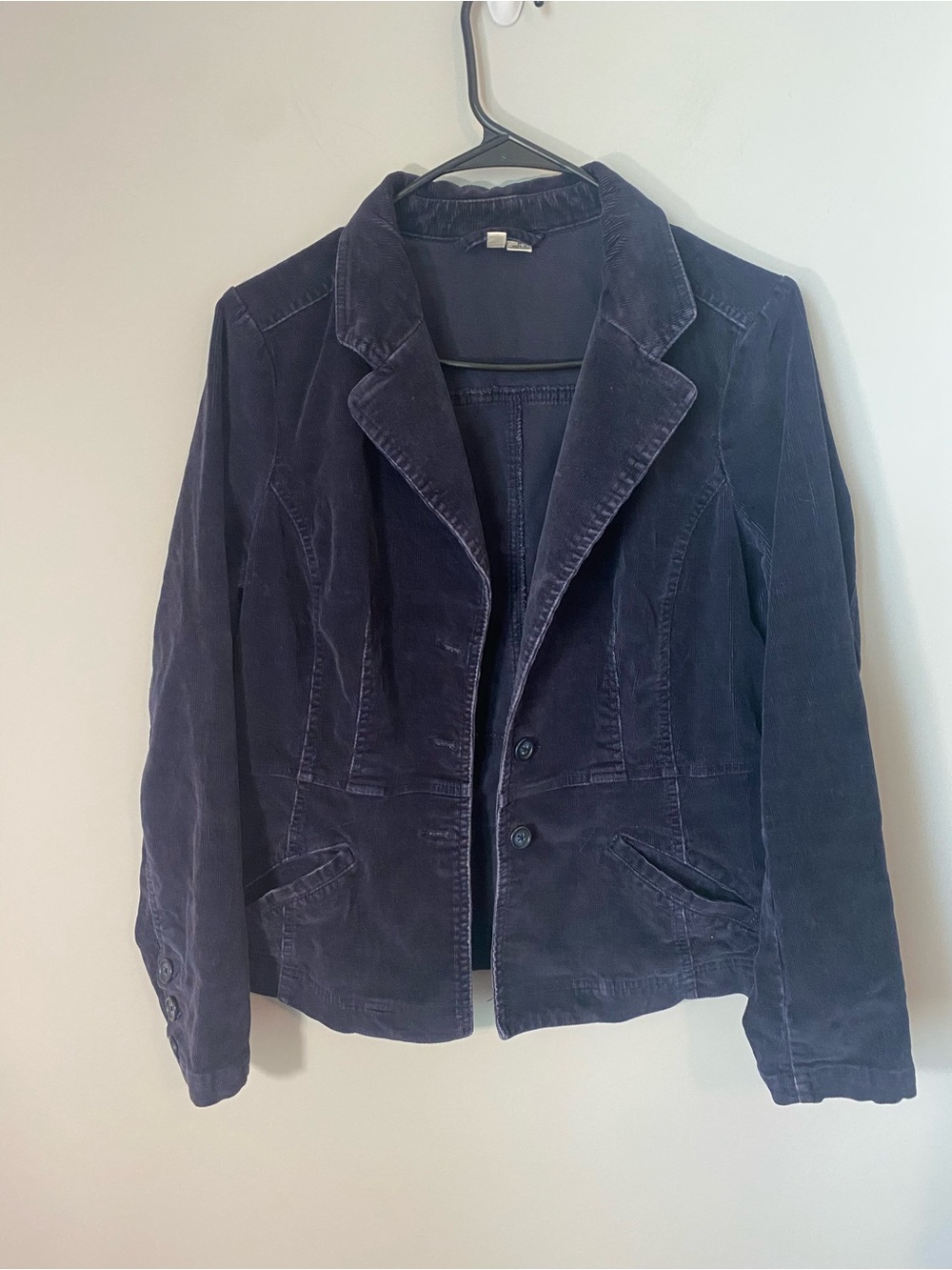 St. John's Bay Dark Blue Corduroy Blazer